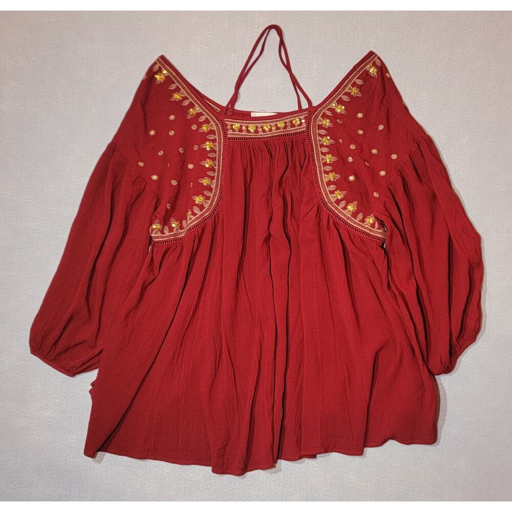 Altar'd State Burgundy Tunic Dress Medium